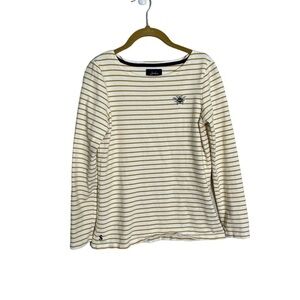 Joules Yellow White Stripe Bee Logo Long Sleeve Top 4